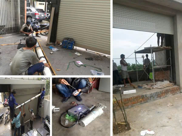Công trình sửa cửa cuốn nhà chị Nhàn, Quận 8, TP.HCM